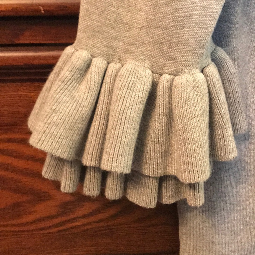 Grey Ruffled Cardigan - Picture 2 of 2